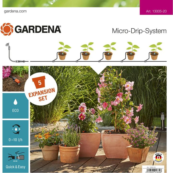 Produktbild Gardena Micro Drip System Erweiterungsset (Tropfbewässerung Set)