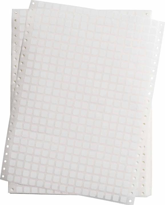 Produktbild Brady DAT-118-619-10, Polyester, matt, Weiss, 9,53 x 9,53mm, permanent, 16-bahnig, f. Nadeldrucker