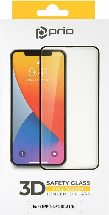 Image du produit prio Verre de protection d'écran 3D pour OPPO A52 noir (1 pcs, Oppo A52)