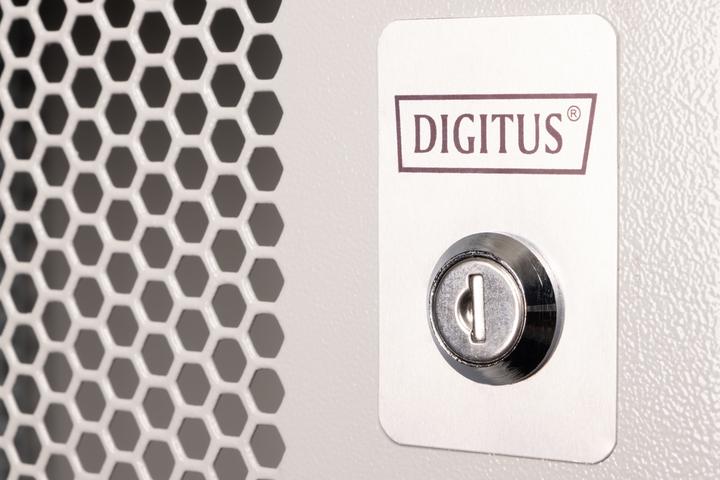 Produktbild Digitus 19" 12HE Wandgehäuse, SOHO PRO perforierte Tür, 595 x 540 x 400 mm, grau (10.86 HE, 19 Zoll Rack)