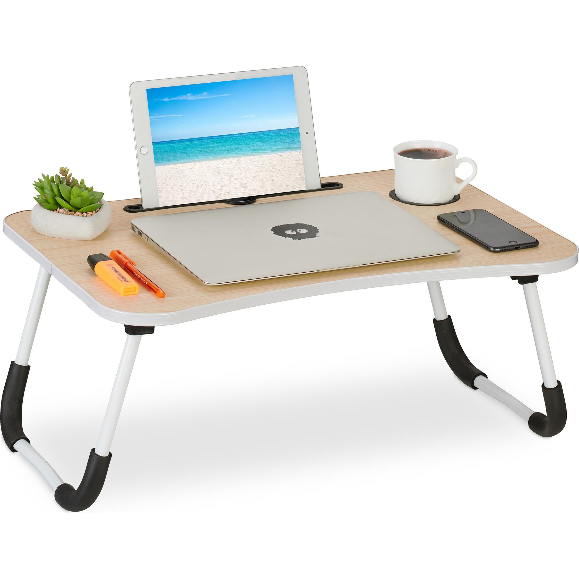 Relaxdays Laptoptisch, Notebook Ständer, Braun