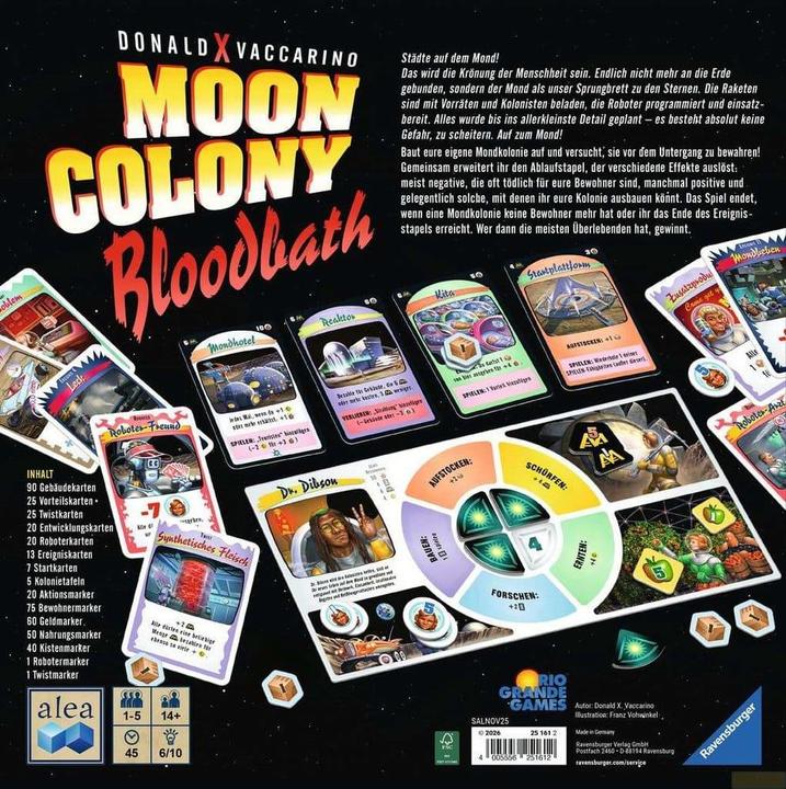 Image du produit Moon Colony Bloodbath (Allemand, 1 - 5 Joueur)