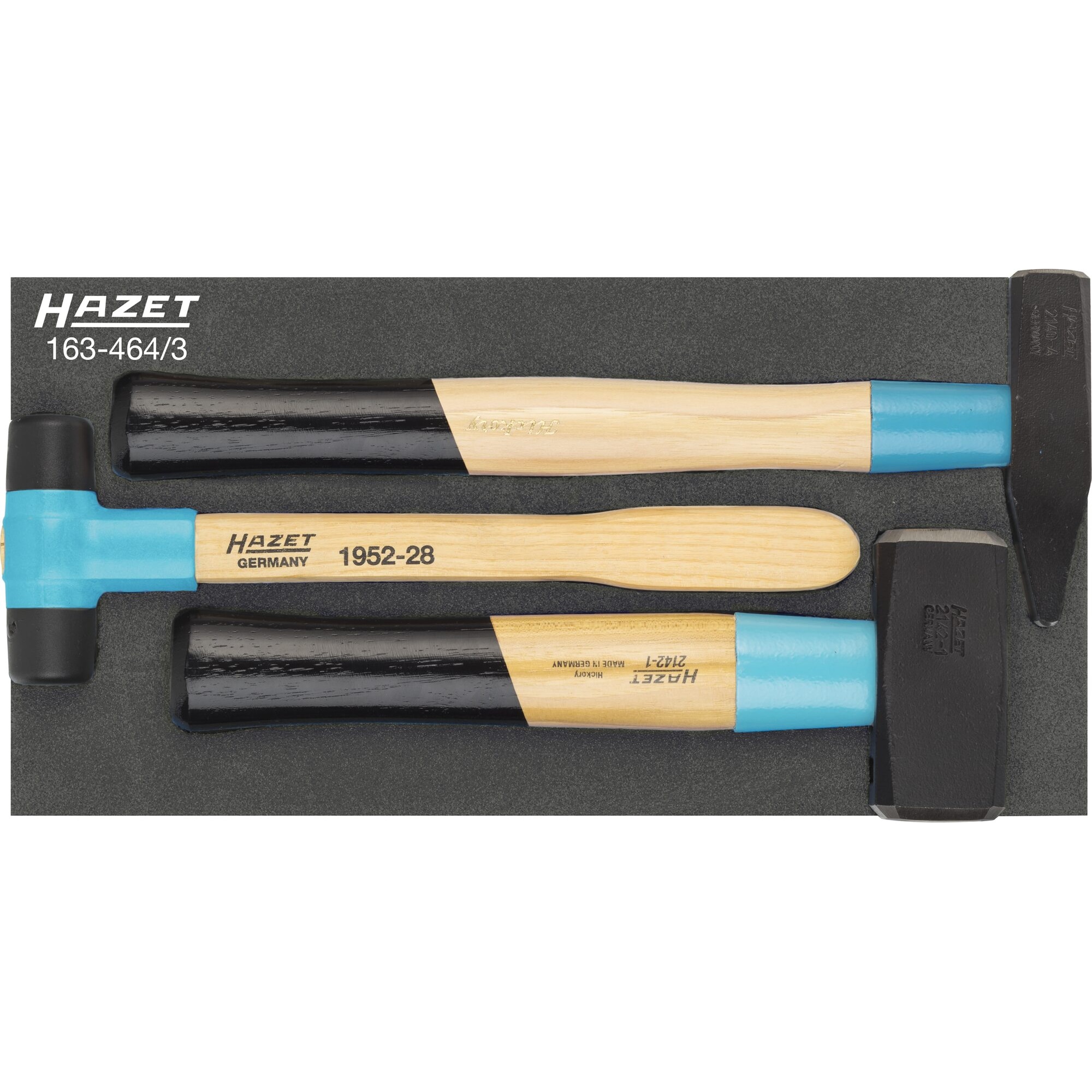 HAZET, Hammer, Hammer Satz 163-464/3 ∙ Anzahl Werkzeuge: 3 (2090 g)