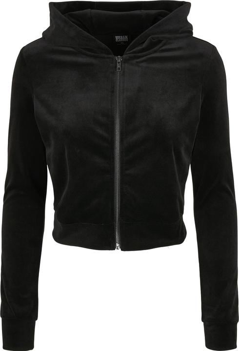 Produktbild Urban Classics Ladies Short Velvet Zip Hoody (5XL)