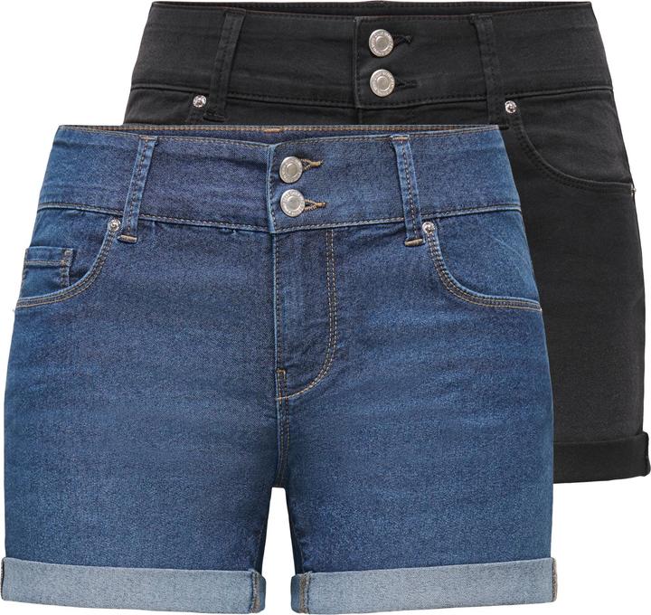 Denim Blu Scuro, Nero Lavato