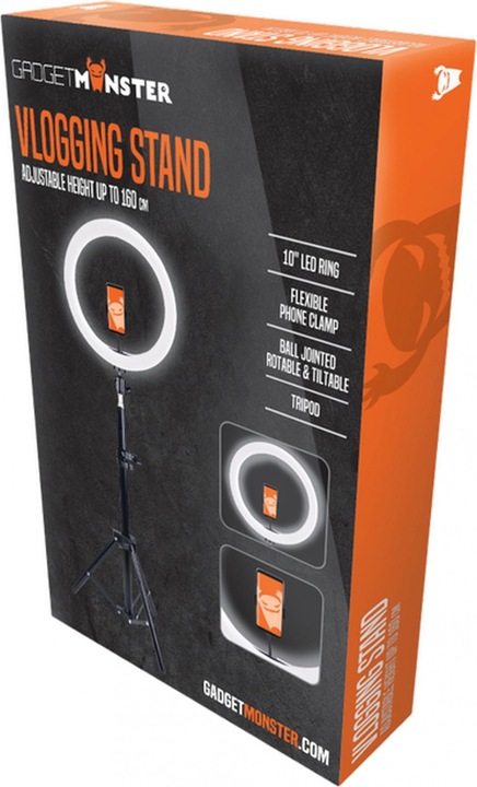 Actual product image Gadget Monster Vlogging Stand, Vlogging Stick mit LED (Ring light)