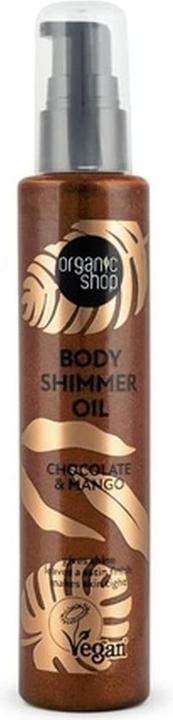 Organic Shop Body Shimmer Oil Chocolate & Mango 100ml (Body oil, 100 ml)