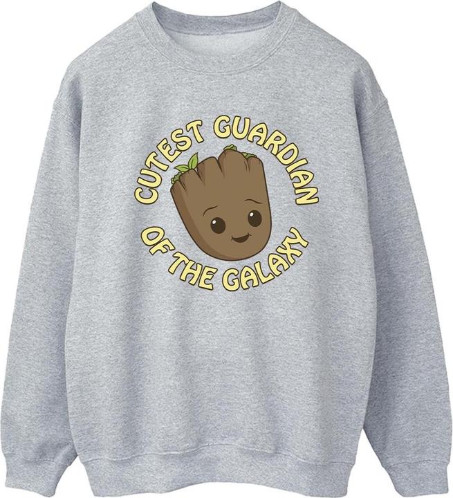 Actual product image Womens/Ladies I Am Groot Cutest Guardian Sweatshirt (XXL)