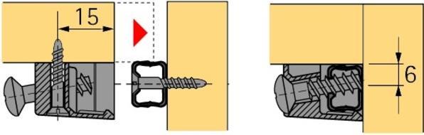 Produktbild Hettich Trapez-Verbindungsbeschlag TZ 4 TD (Eckverbinder, 1 Stk.)