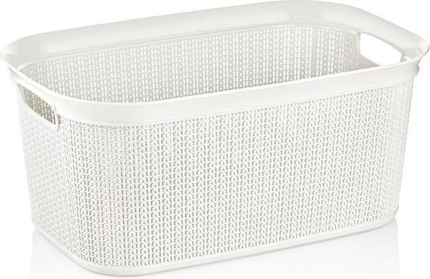 Üçsan Plastik LAUNDRY BASKET 38L KNIT M-080 WHITE (38 l)