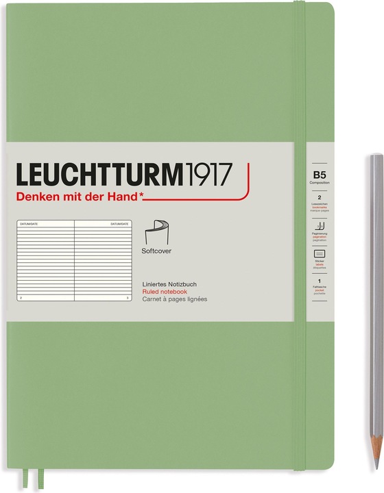 Image du produit Leuchtturm1917 Composition (B5, À rayures, Couverture souple)