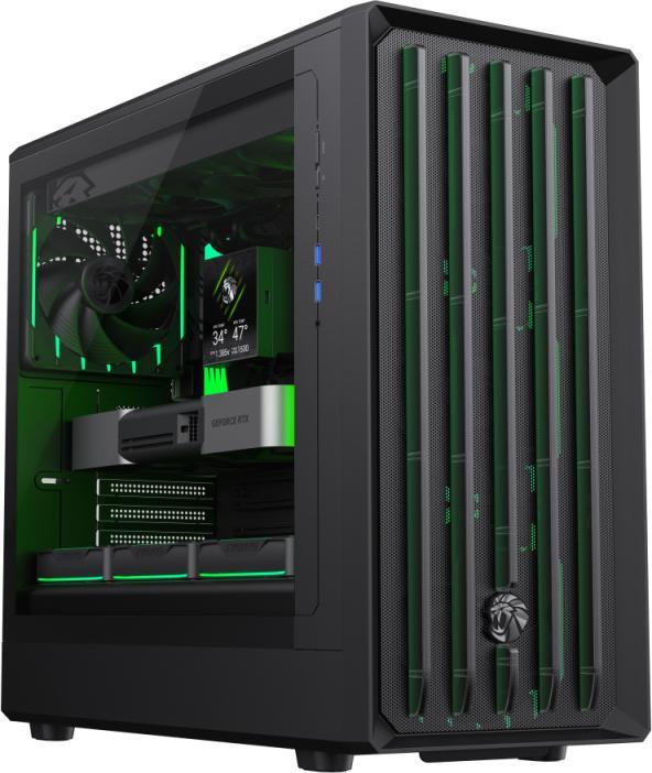 Actual product image GameMax Boitier Moyen Tour ATX Claw 460 avec panneau vitré (Noir) (ATX, ITX, mATX)