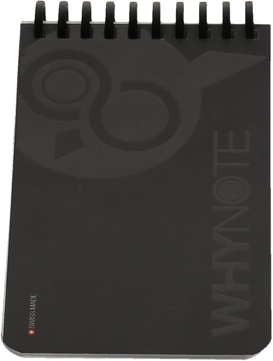 Whynote Notizbuch A6 WNPBOK01 starter-kit, schwarz (A6, À rayures, Couverture rigide)