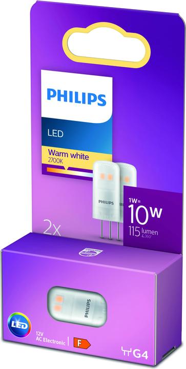 Actual product image Philips Capsule (G4, 1 W, 115 lm, 2 x, F)