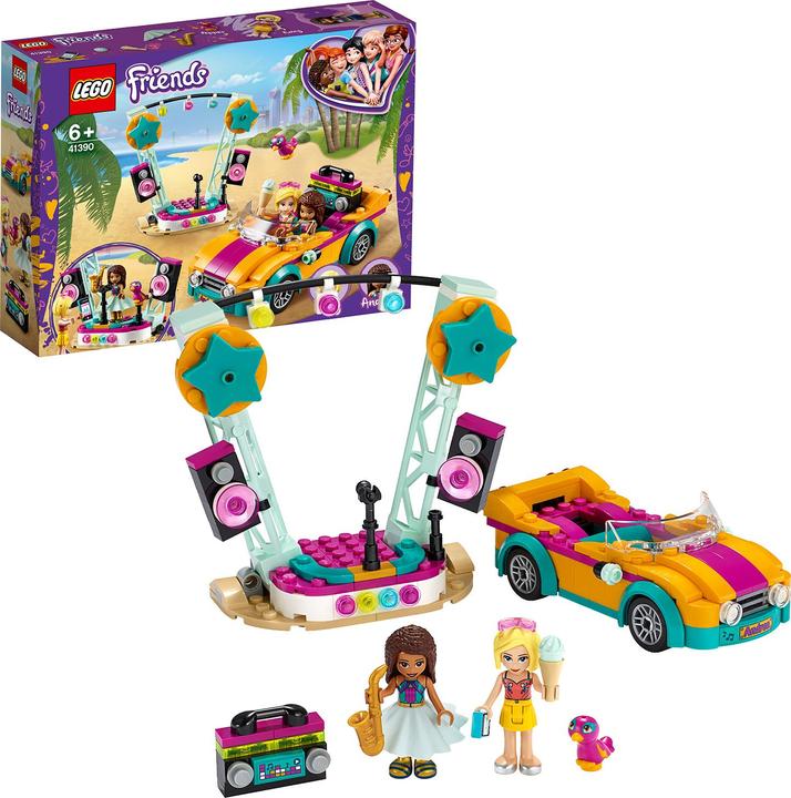 Produktbild LEGO Friends Andreas Bühne & Auto (41390)