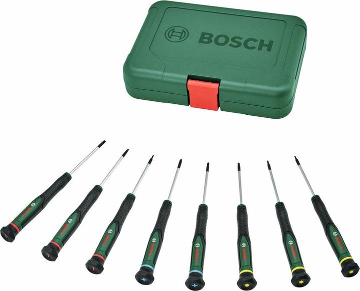 Produktbild Bosch Professional BOSCH Präzisionsschraubendreher Set, 1600A02Z9M, 8-teilig (Schlitzschrauben)