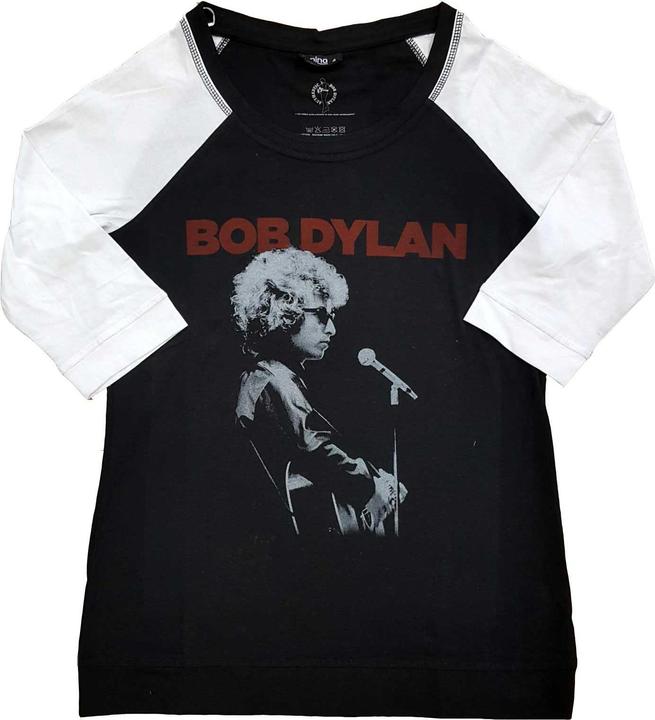 Immagine prodotto Bob Dylan Sound Check (Black, White) Raglan (Girlie) (XL)