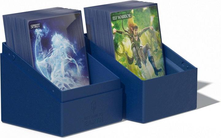 Actual product image Ultimate Guard Card Box Return To Earth Boulder Deck Case 100+ Blue