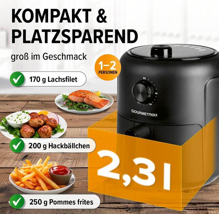 Actual product image Gourmetmaxx Heissluftfritteuse