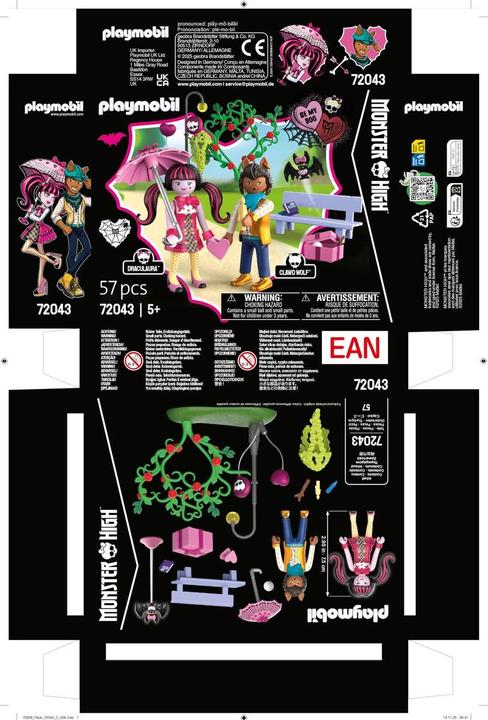 Produktbild Playmobil 72043 Monster High Valentinstagsdate