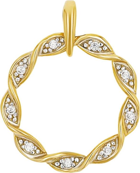 Image du produit Amor Pendentif pour femme, or 375, zirconium synth. (Or 375, 9 ct)