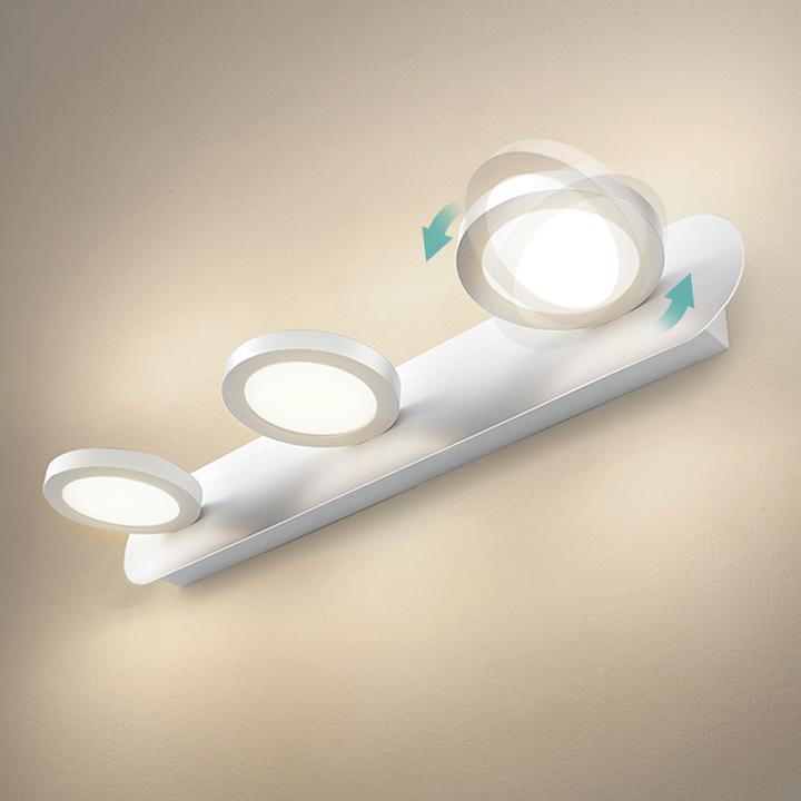 Immagine prodotto Emke Applique pour miroir avec 3 sources, applique murale, blanc neutre (4200K), blanc (975 lm)