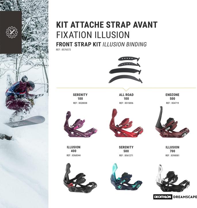 Produktbild Wedze Riemen Snowboardbindung Polyurethan 1 Paar (One Size)