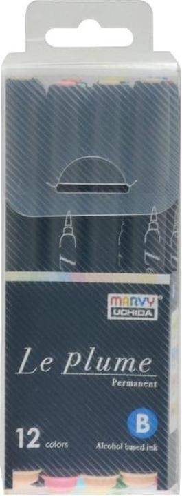 Produktbild Marvy Permanentmarker mit Pinselspitze, 12 Stk (12x)
