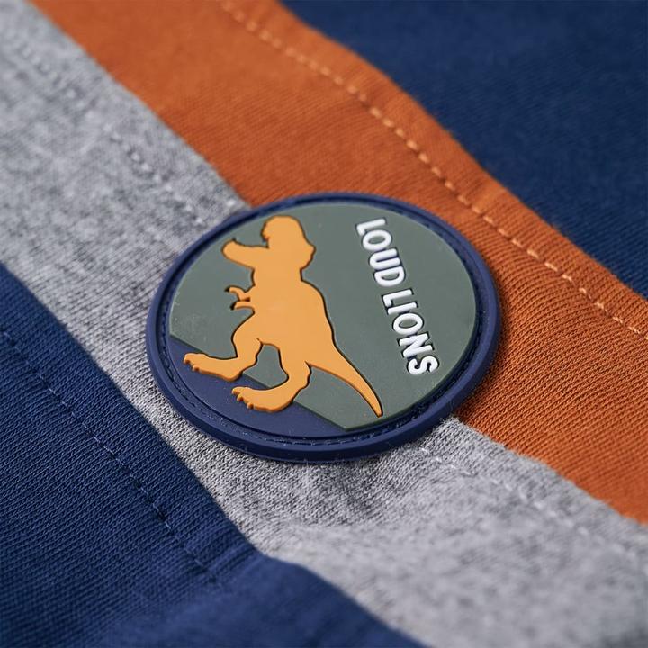 Image du produit vidaXL Tee-shirt manches longues enfant bleu marine 104,Matière : 100 (104)