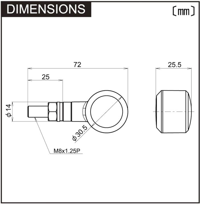 Produktbild Daytona D-Light Sol LED Blinker Rauch Linse 2 St.