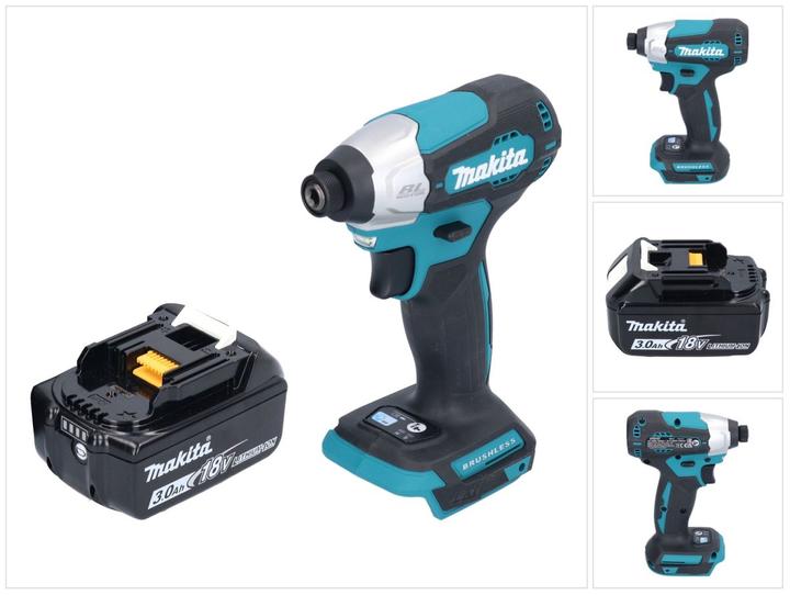 Produktbild Makita DTD 157 F1 Akku Schlagschrauber 18 V 140 Nm 1/4" Brushless + 1x Akku 3,0 Ah - ohne Ladegerät (Akkubetrieb)