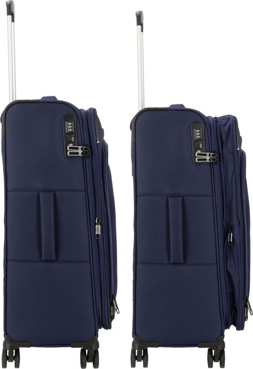 Actual product image D&N Travel Line 9504 4-wheel suitcase set, 3-piece with stretch fold (204 l)