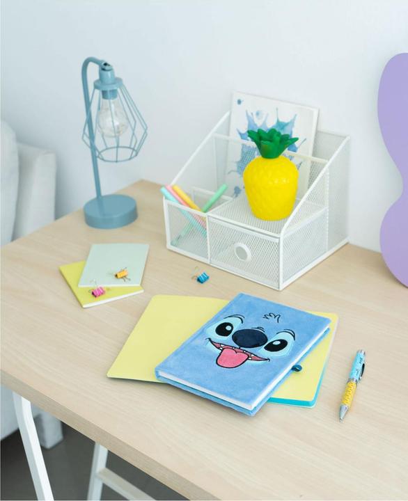 Produktbild NoName STITCH - Notebook Peluche + Stylo à Bille Lumineux - Format A5 (A5, Gepunktet, Harter Einband)