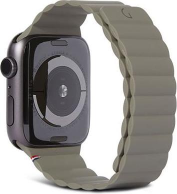 Actual product image Cyberport Magnetic silicone wristband LITE Olive 38-40mm (Silicone, Apple Watch Series 8)