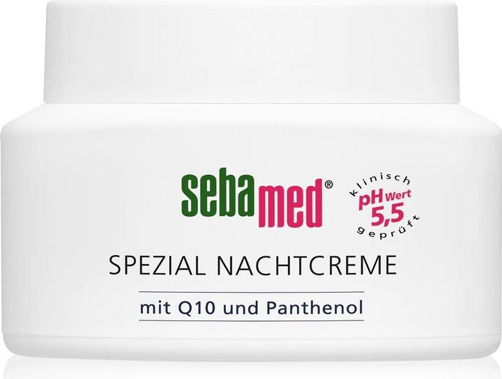 Actual product image Sebamed special night cream with Q10 and panthenol, 75 ml cream (75 ml, Night cream)