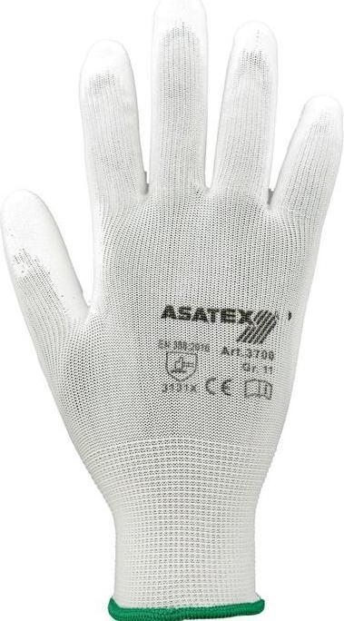 Image du produit Asatex Gants taille 8 blanc EN 388 EPI catégorie II (8)