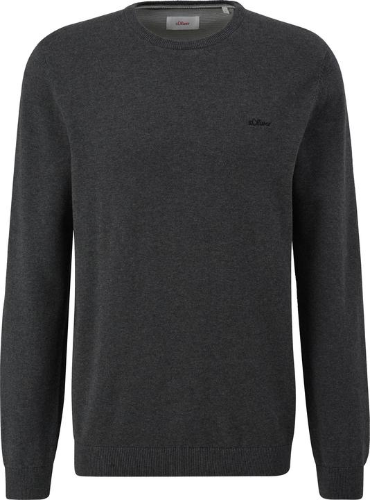 Image du produit S.Oliver Strickpullover Strickpullover mit Logo-Stickerei (L)