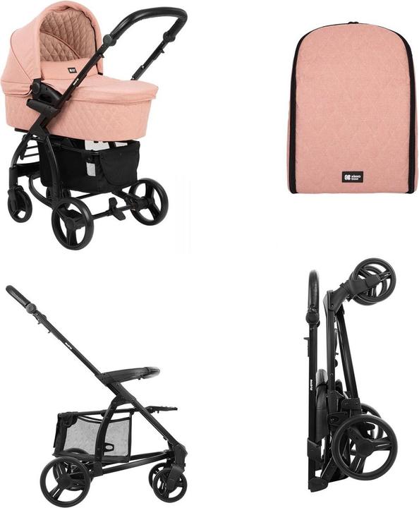 Actual product image Kikkaboo Combi stroller Madrid 3 in 1 (0 Months - 4 years)