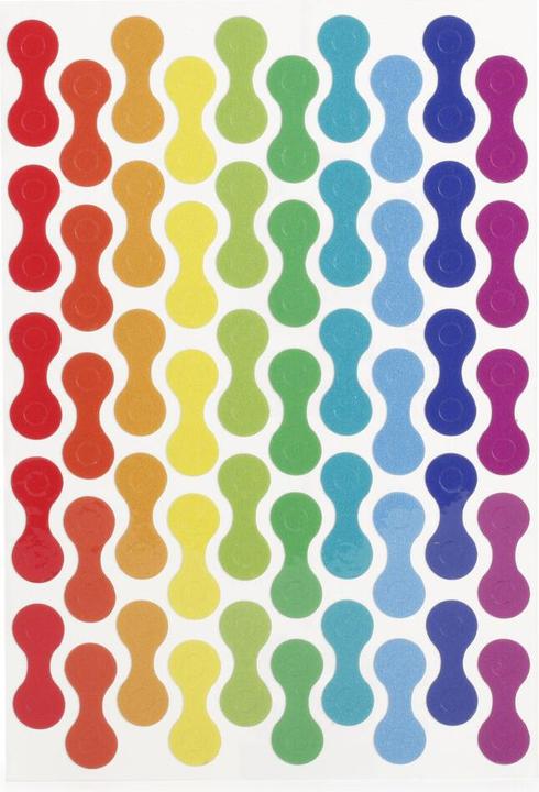 Kikkerland Bike Stickers Rainbow Chains