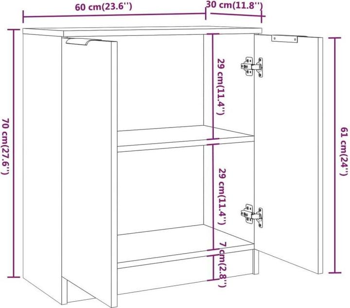 Image du produit vidaXL Sideboard (60 x 30 x 70 cm)