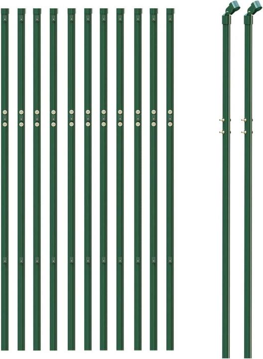 Immagine prodotto vidaXL Maschendrahtzaun Grün 0,8x25 m, Farbe: Grün, Material