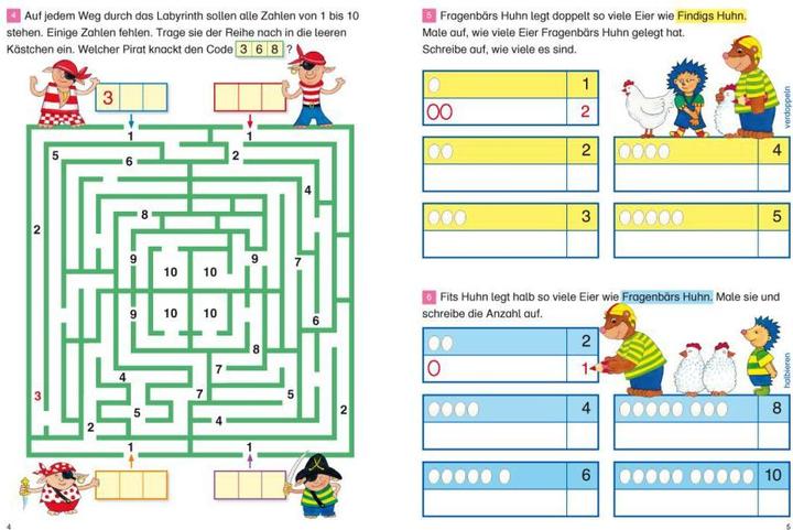 Produktbild Fragenbär - Richtig rechnen 1. Klasse (Deutsch, Vera Lohmann, 2015)