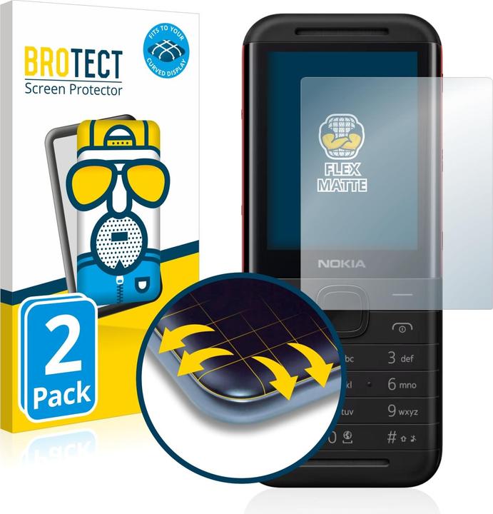 Immagine prodotto BROTECT Full-Cover Pellicola Opaca (2 Pezzo/i, Nokia 5310 XpressMusic)