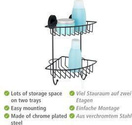 Produktbild Wenko Vacuum-Loc Eckregal (22 x 16 x 29 cm)
