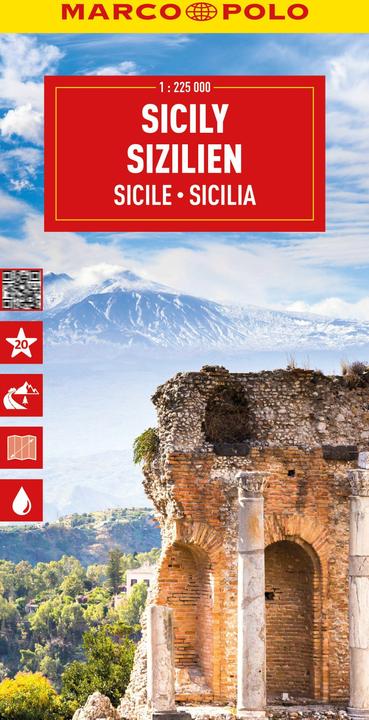 Reisekarte Italien 14 Sizilien 1:225.000