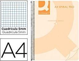 Actual product image Q-Connect Notebook A4+ Orange, pack of 5 (A4, Checked)