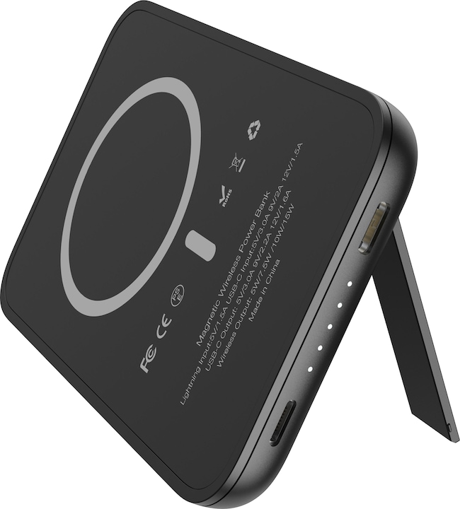 Actual product image 4Kom MagOn Kick VG-W0553P 5000mAh powerbank Magnetic Wireless (5000 mAh, 20 W, 18.50 Wh)