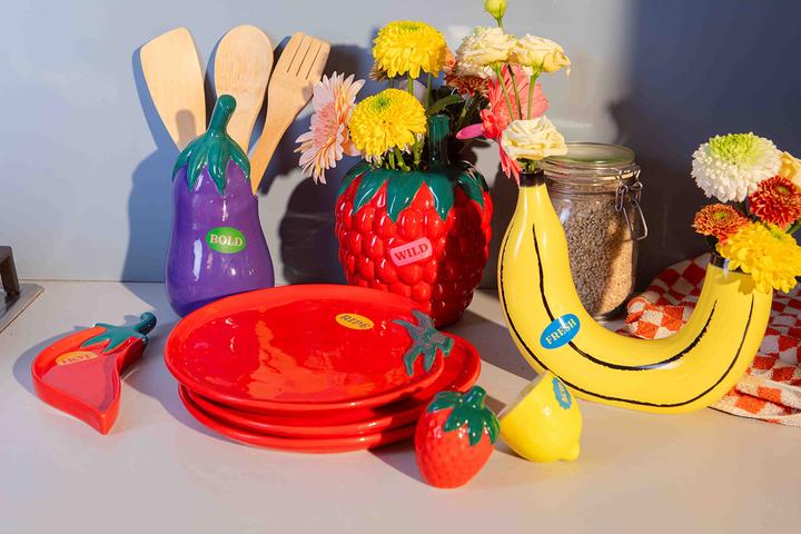 Produktbild Doiy Farmers' Market, Raspberry, Vase (1 x, 14.5 x 14.5 x 20 cm)