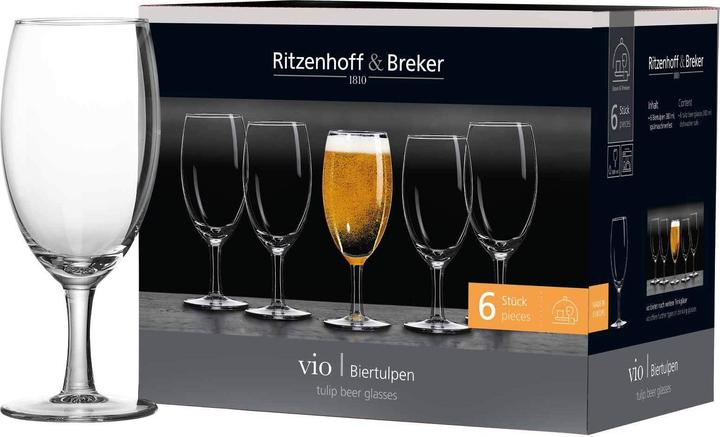 Immagine prodotto Ritzenhoff & Breker Tulipano di birra 'Vio' Set di 6 (0.38 l, 6 x)