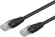 Actual product image Goobay CAT 6 patch cable, U/UTP, black, 2 m (U/UTP, CAT6, 2 m)